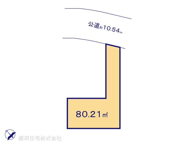 G00392815 東京都府中市西府町４丁目 土地 3260万円【区画図】
