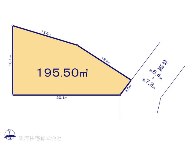 G00392819 神奈川県横浜市泉区緑園３丁目 土地 6580万円【区画図】
