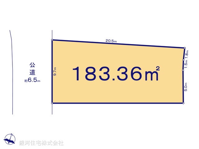 G00392992 神奈川県鎌倉市梶原３丁目 土地 3880万円【区画図】
