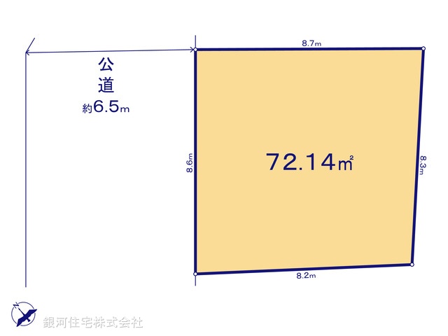 G00393070 神奈川県横浜市青葉区千草台 土地 3950万円【区画図】