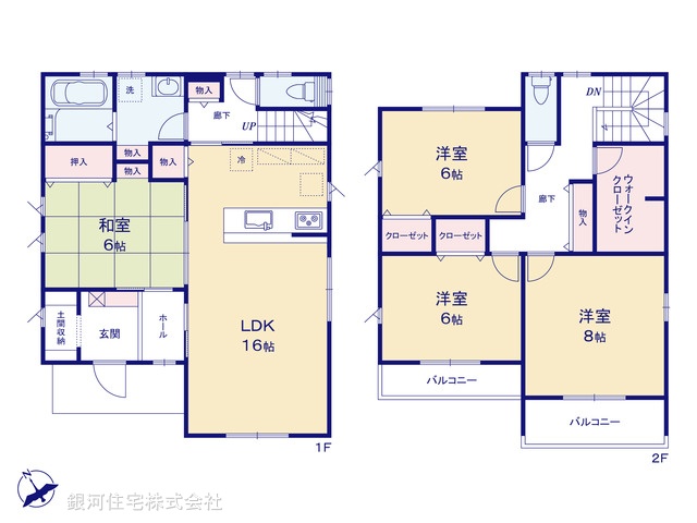 G00393152 埼玉県久喜市大字西 新築一戸建て 3330万円【間取図】