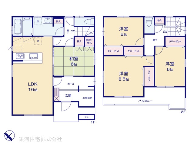 G00393204 埼玉県鴻巣市松原３丁目 新築一戸建て 3980万円【間取図】