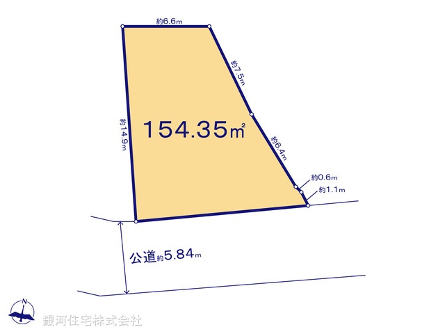 G00393224 東京都墨田区東向島６丁目 土地 1億4000万円【区画図】