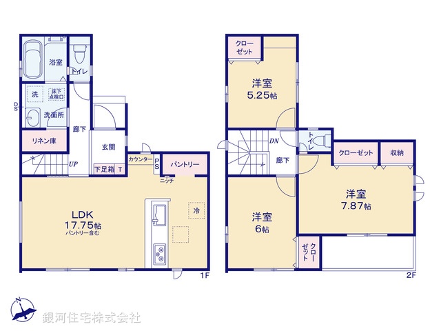 G00393264 千葉県千葉市稲毛区小深町 新築一戸建て 2990万円【間取図】
