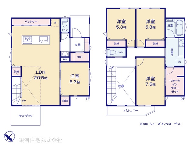 G00393279 千葉県千葉市若葉区千城台東１丁目 新築一戸建て 4080万円【間取図】