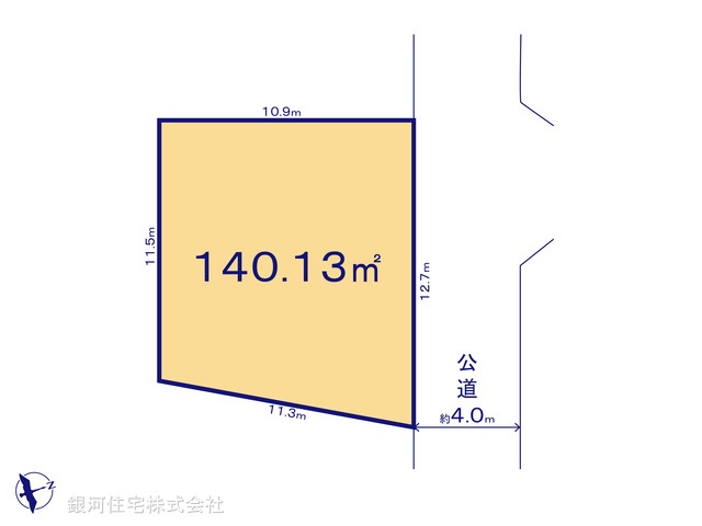 G00393345 埼玉県桶川市大字下日出谷 土地 998万円【区画図】