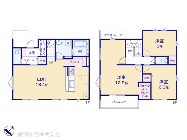 G00393362 埼玉県北足立郡伊奈町栄４丁目 新築一戸建て 3948万円【間取図】