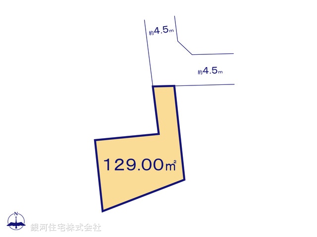 G00393368 埼玉県さいたま市岩槻区府内２丁目 土地 1890万円【区画図】