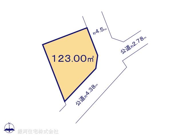 G00393372 埼玉県さいたま市岩槻区府内２丁目 土地 2290万円【区画図】