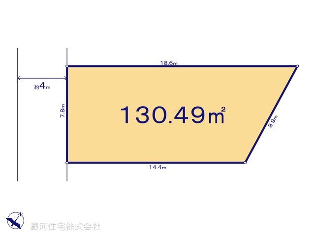 G00393451 埼玉県入間市高倉５丁目 土地(建築条件付土地) 1599万円【区画図】