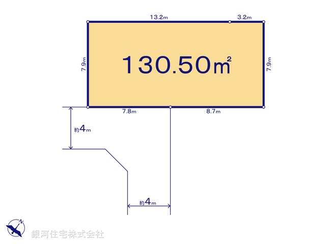 G00393453 埼玉県入間市高倉５丁目 土地(建築条件付土地) 1899万円【区画図】
