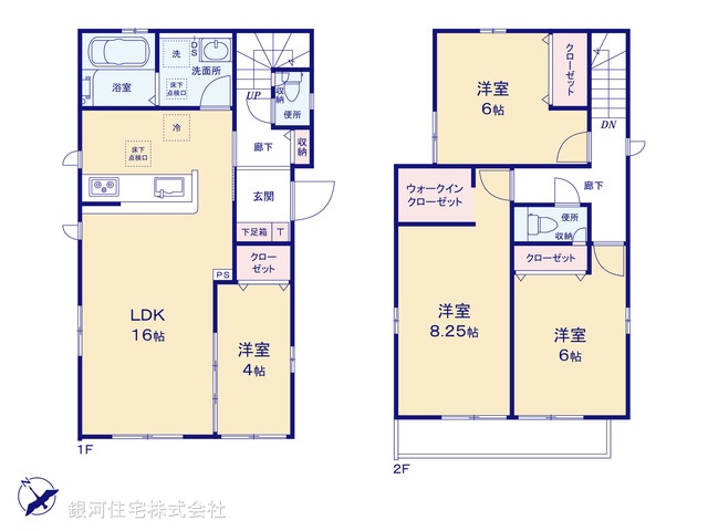 G00393540 千葉県松戸市小金きよしヶ丘３丁目 新築一戸建て 4790万円【間取図】