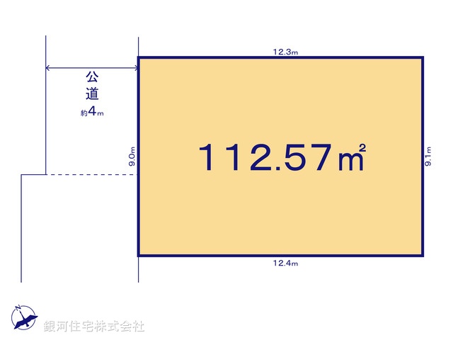 G00393594 千葉県松戸市八ヶ崎６丁目 土地 3200万円【区画図】