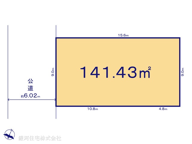 G00393603 千葉県船橋市高根台４丁目 土地 3950万円【区画図】