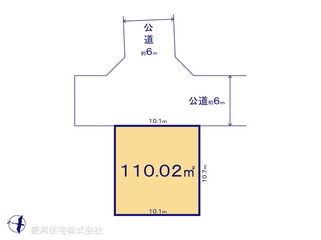 G00393644 東京都練馬区西大泉４丁目 土地 4190万円【区画図】