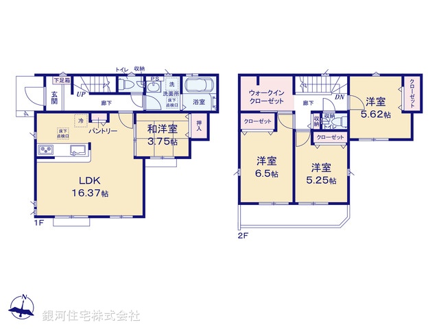 G00393658 東京都八王子市石川町 新築一戸建て 3799万円【間取図】