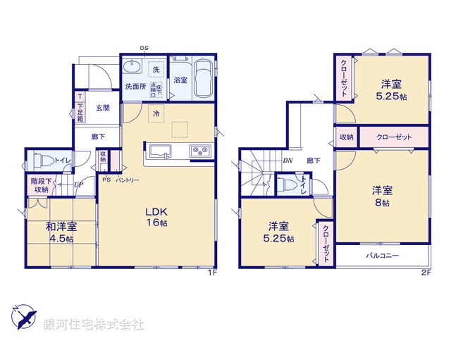 G00393753 神奈川県相模原市緑区下九沢 新築一戸建て 3480万円【間取図】