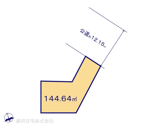 G00393788 神奈川県伊勢原市東大竹 土地 2890万円【区画図】