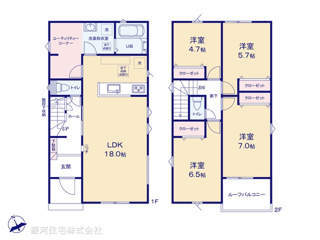 G00393849 千葉県袖ヶ浦市長浦駅前２丁目 新築一戸建て 3990万円【間取図】