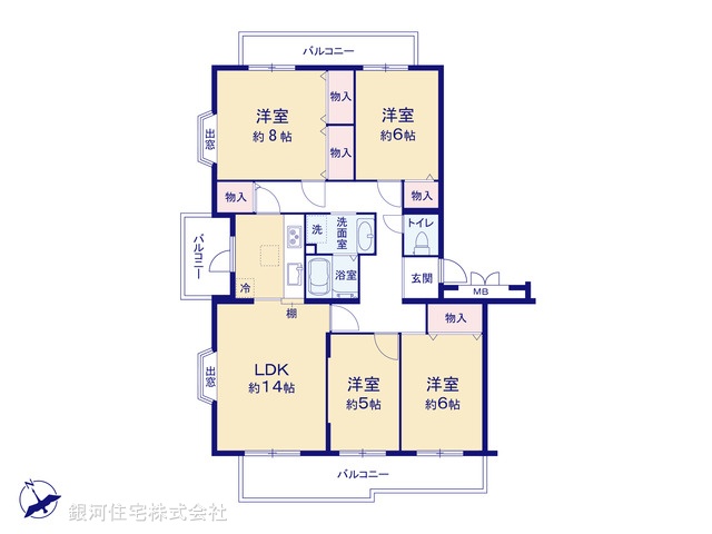 G00393870 東京都町田市小山田桜台２丁目 中古マンション 1690万円【間取図】