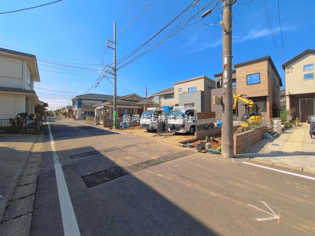 G00393901 千葉県松戸市新松戸南２丁目 新築一戸建て 5380万円 土地面積117.46m² (約35.53坪) 建物面積96.26m² (約29.11坪) 間取り３ＬＤＫ 築年月2026年04月(築１年以内)【外観16】
