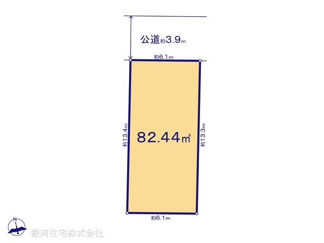 G00393957 東京都中野区上鷺宮５丁目 土地 4980万円【区画図】