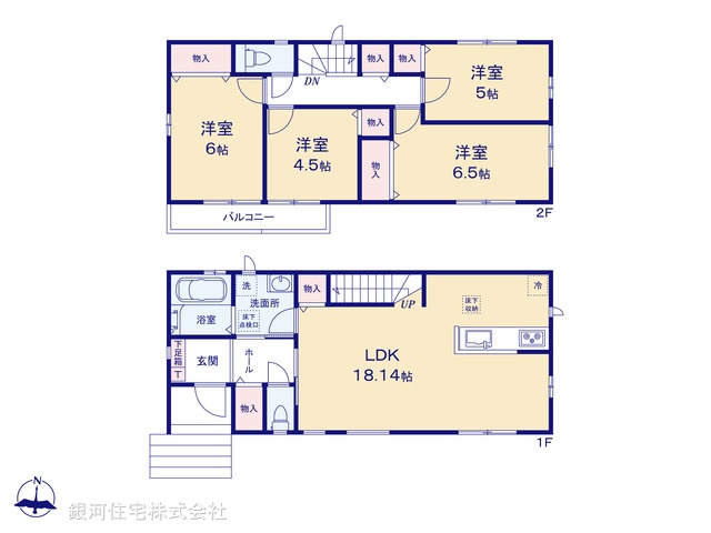 G00394026 千葉県船橋市大穴北１丁目 新築一戸建て 3390万円【間取図】