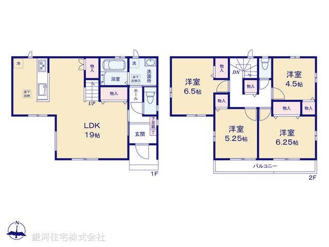 G00394028 千葉県船橋市大穴北１丁目 新築一戸建て 3490万円【間取図】