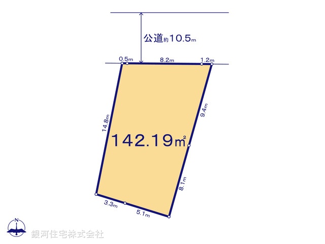 G00394073 神奈川県中郡大磯町国府本郷 土地 1750万円【区画図】