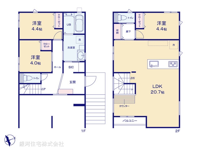 G00394186 神奈川県鎌倉市大町３丁目 新築一戸建て 6680万円【間取図】