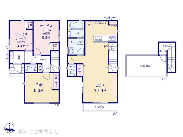 G00394235 神奈川県茅ヶ崎市浜須賀 新築一戸建て 4790万円【間取図】