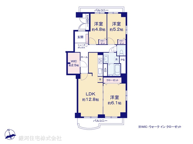 G00394586 千葉県松戸市新松戸６丁目 中古マンション 2398万円【間取図】