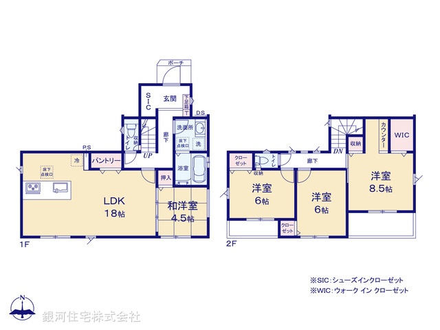 G00394674 神奈川県横浜市金沢区富岡西５丁目 新築一戸建て 6280万円【間取図】