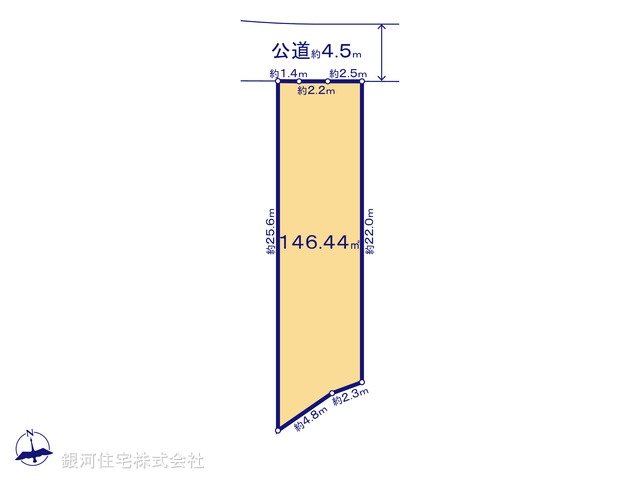 G00394745 神奈川県小田原市矢作 土地 2480万円【区画図】
