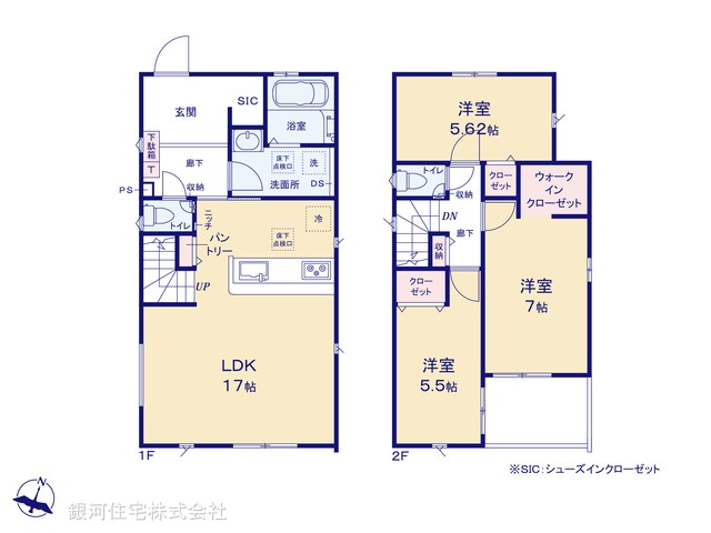 G00394773 千葉県松戸市常盤平２丁目 新築一戸建て 4490万円【間取図】