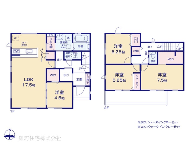 G00394782 千葉県木更津市牛込 新築一戸建て 3390万円【間取図】