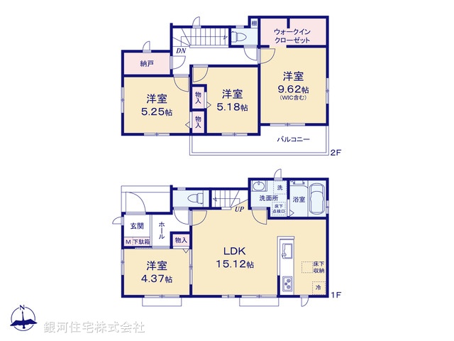 G00394803 千葉県市川市国分３丁目 新築一戸建て 4290万円【間取図】