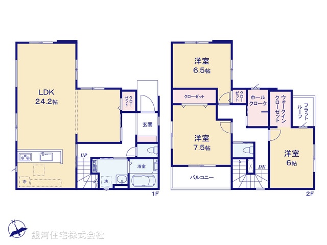 G00394915 千葉県柏市篠籠田 新築一戸建て 4498万円【間取図】