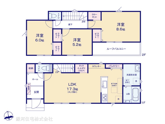 G00394963 千葉県木更津市万石 新築一戸建て 2890万円【間取図】