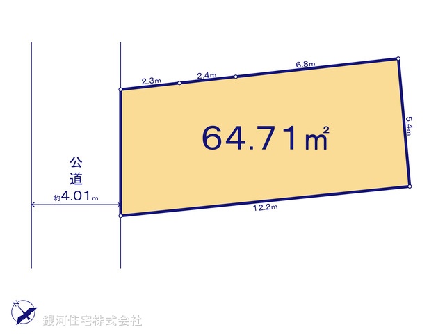 G00395022 千葉県習志野市谷津５丁目 土地 2700万円【区画図】