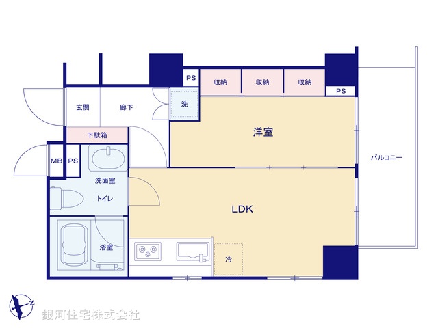 G00395024 東京都北区上十条１丁目 中古マンション 5280万円【間取図】