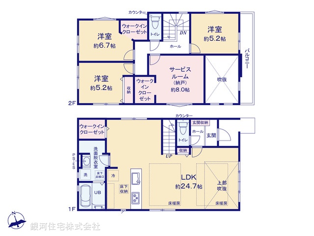 G00395122 東京都八王子市台町１丁目 新築一戸建て 6699万円【間取図】