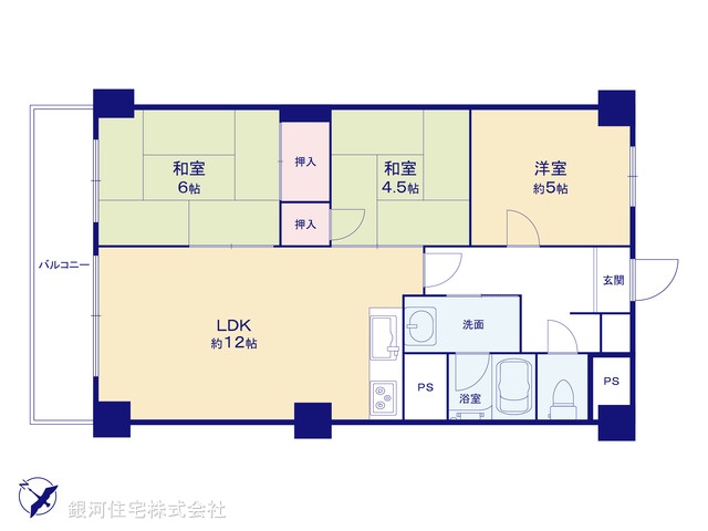 G00395147 東京都八王子市元横山町１丁目 中古マンション 1280万円【間取図】