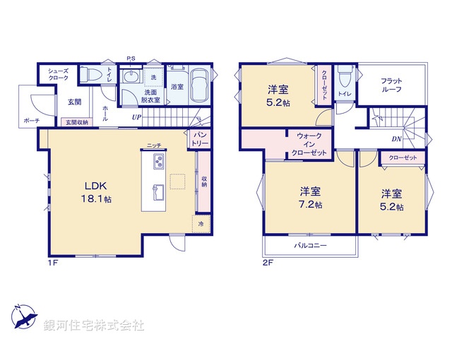 G00395152 埼玉県北足立郡伊奈町寿４丁目 新築一戸建て 3980万円【間取図】