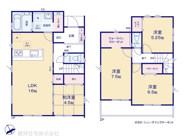 G00395162 千葉県船橋市旭町５丁目 新築一戸建て 4390万円【間取図】