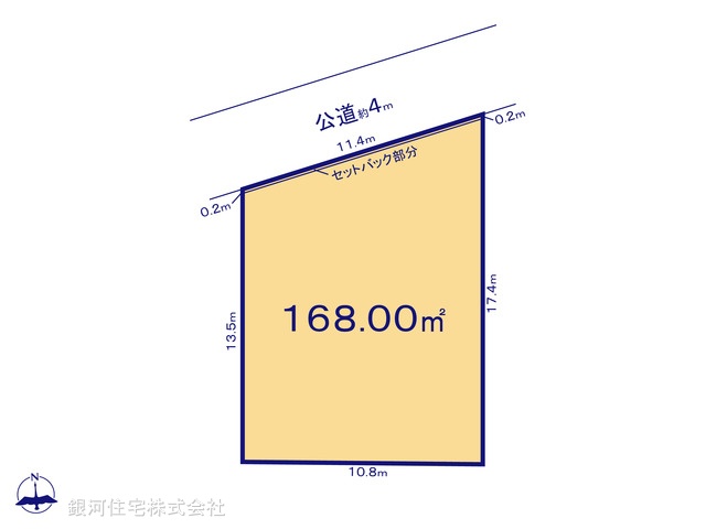 G00395253 埼玉県所沢市林３丁目 土地 1580万円【区画図】