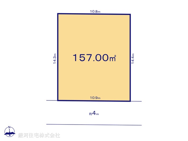 G00395254 埼玉県所沢市林３丁目 土地 2180万円【区画図】