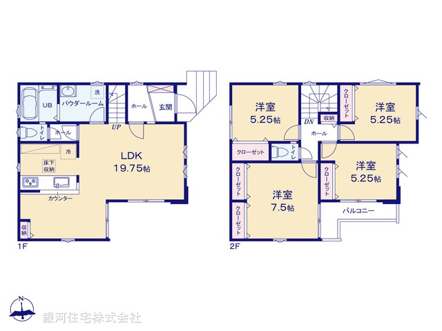 G00395309 埼玉県新座市野寺５丁目 新築一戸建て 5699万円【間取図】