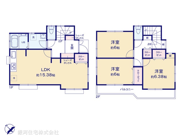 G00395444 東京都国分寺市新町１丁目 中古一戸建て 3999万円【間取図】