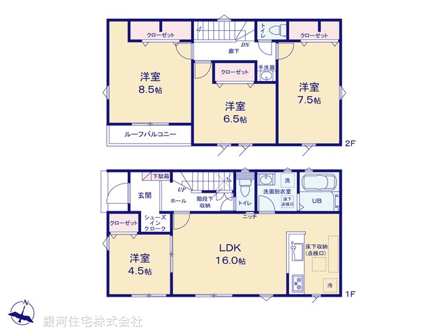 G00395477 千葉県君津市人見 新築一戸建て 3090万円【間取図】